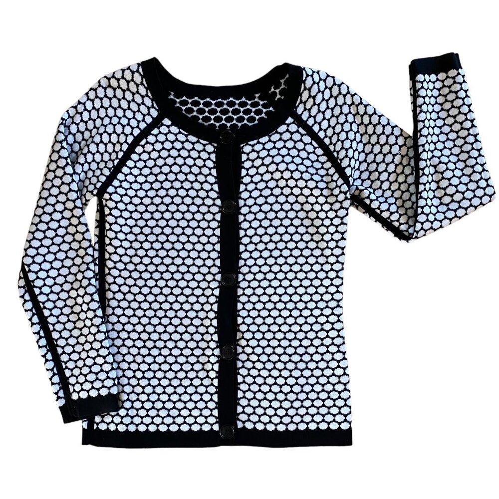 Pendleton Reversible Honeycomb Button-Front Cardi… - image 2